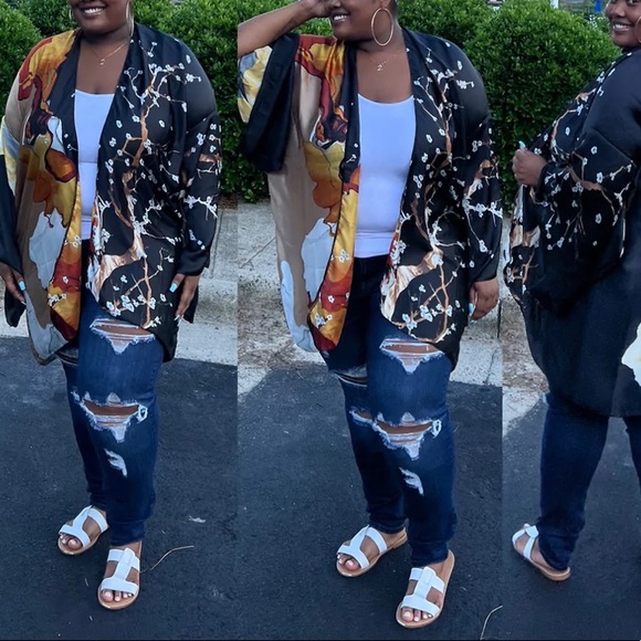 Kimono /dress- one sz fits most sm-3X - Picture 5 of 9